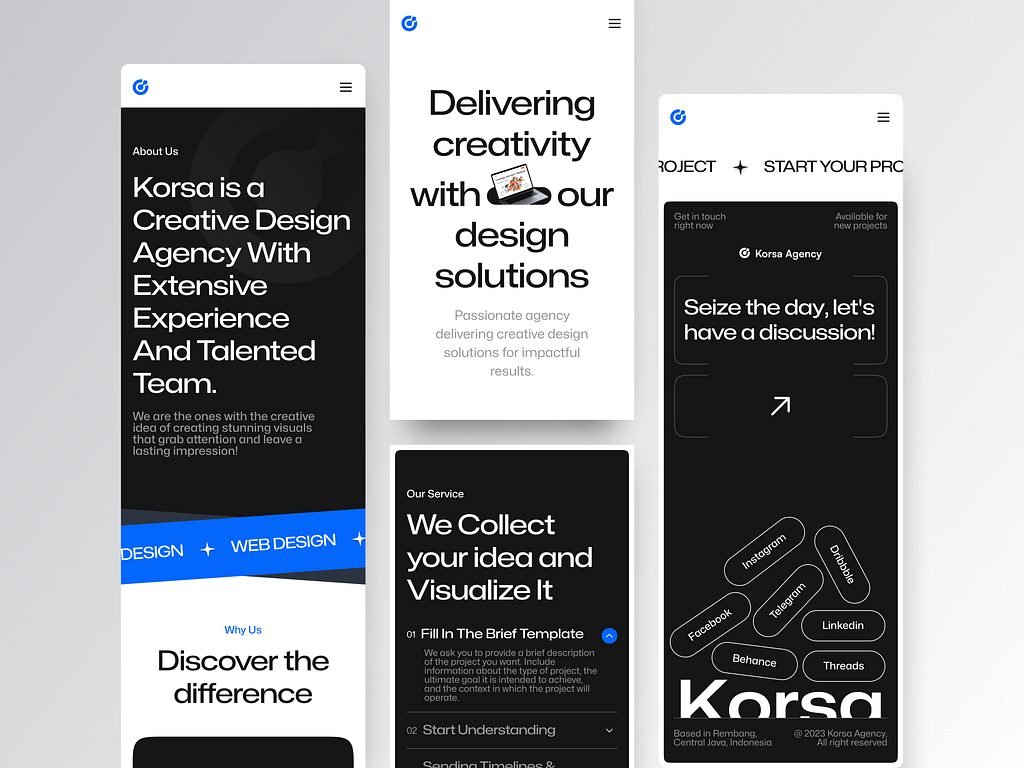 Korsa Landing Page Mobile Responsive