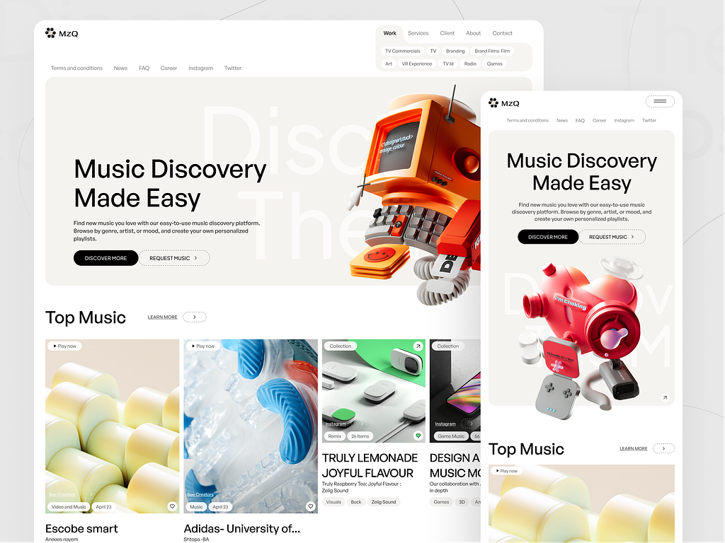 Sound Design Agency Website